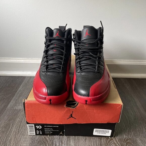 New Black Red Basketball Sneakers | Retro 12 Style | Men's Streetwear Shoes - Picture 2 of 9